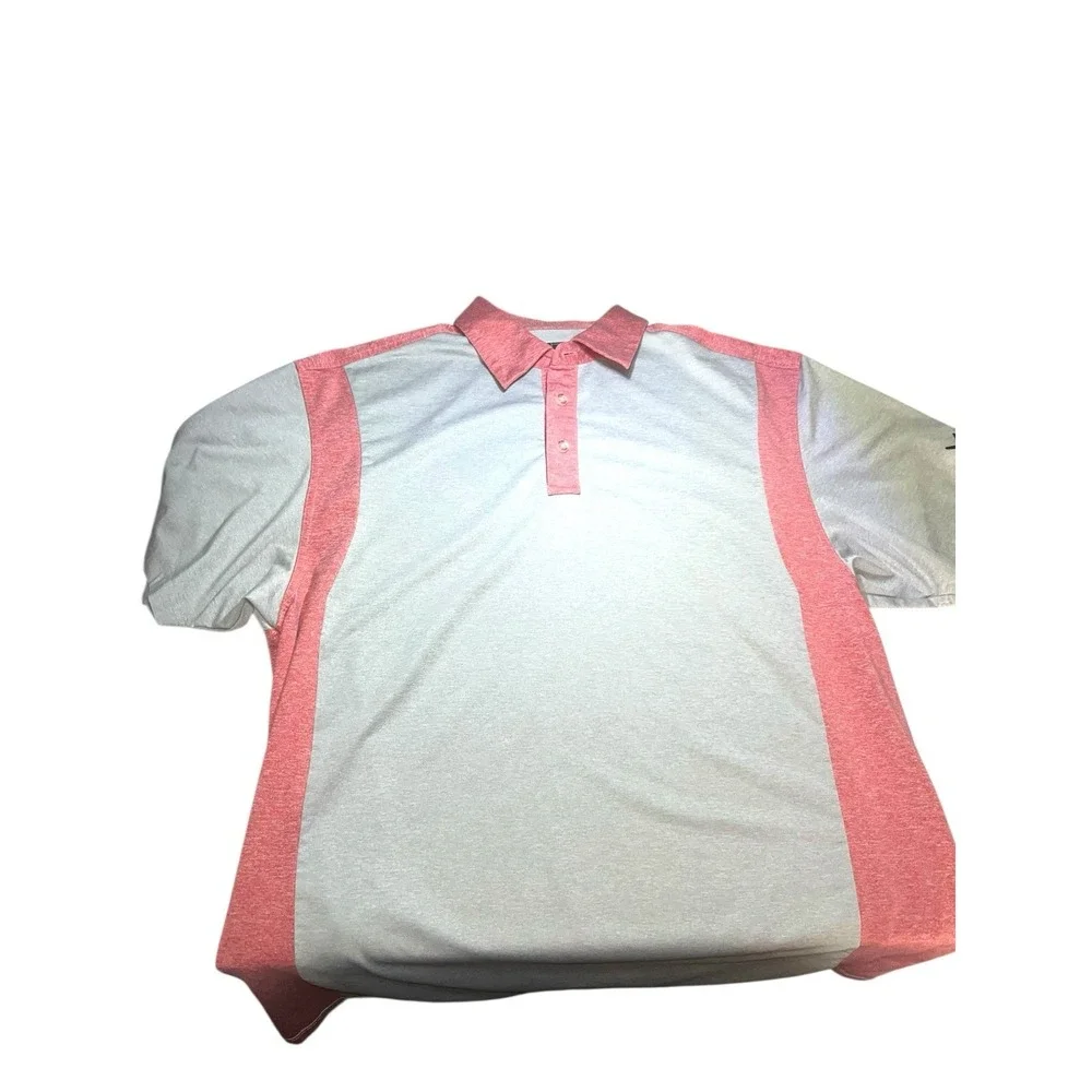 Callaway Golf Mens TALL‎ LT  Wicking Core dri-fit Polo Sport Shirts Gray Pink